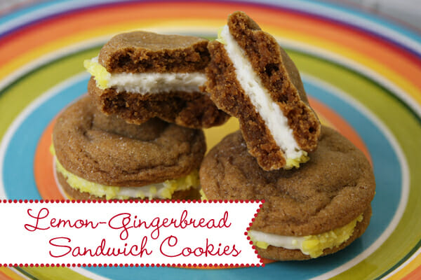 Lemon Gingerbread Sandwich Cookies from Our Best Bites