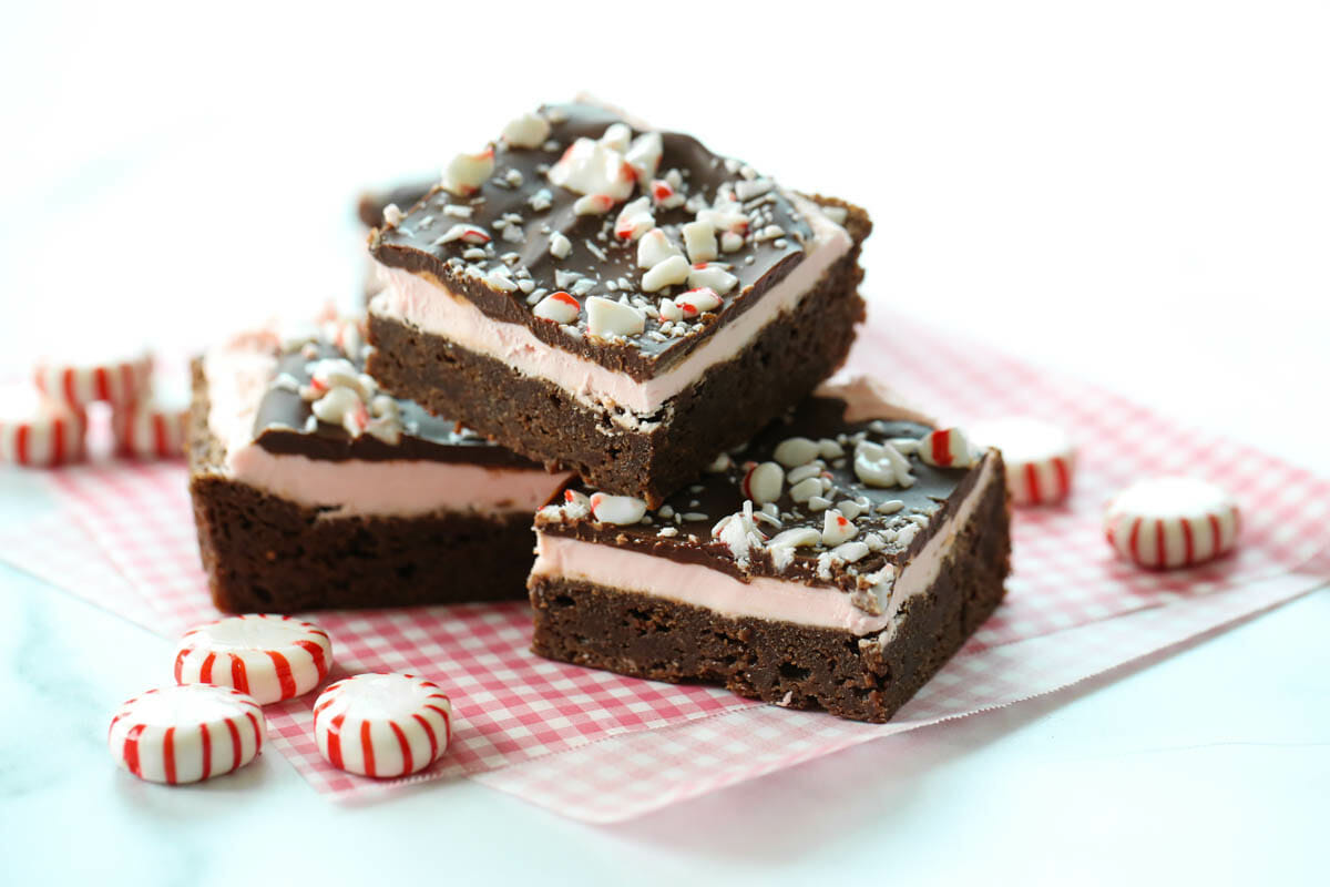 peppermint brownies