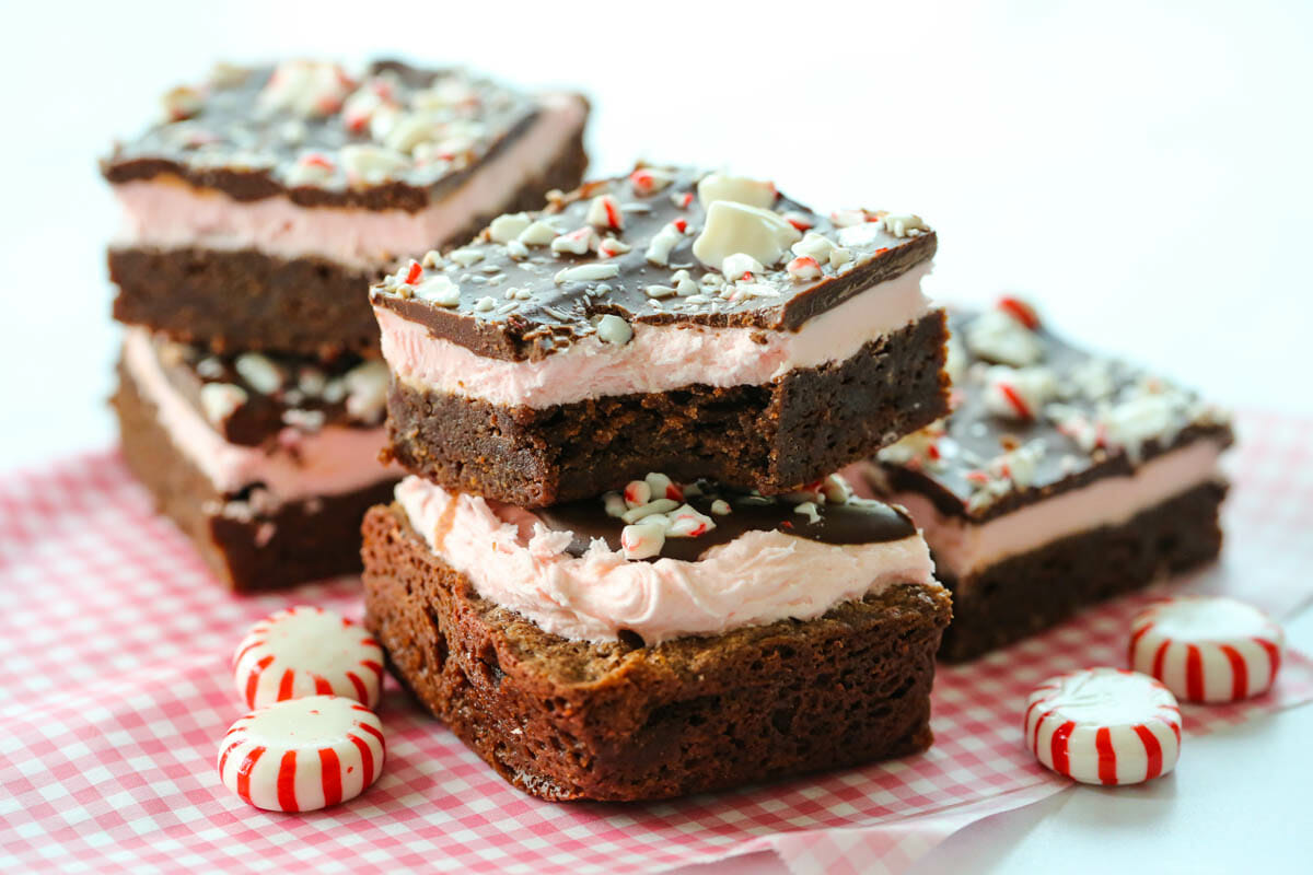 Candycane Brownies