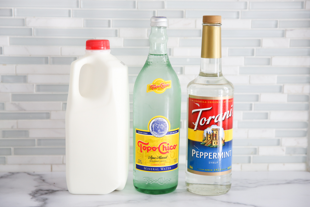 Peppermint Egg Cream Ingredients