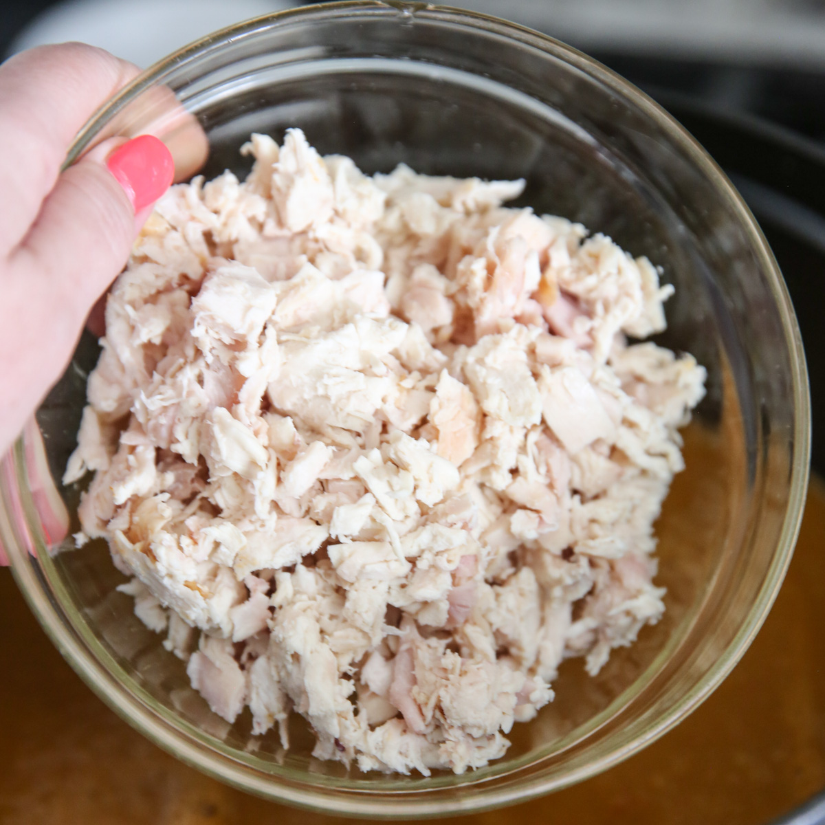 chopped chicken
