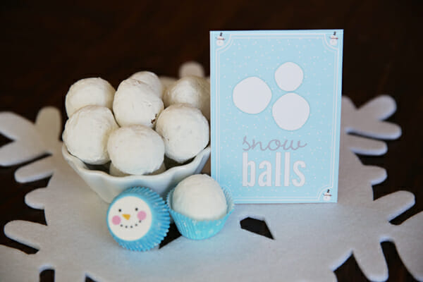 Snow Balls Snack Printables