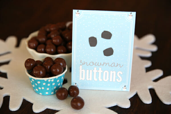 Snowman Buttons