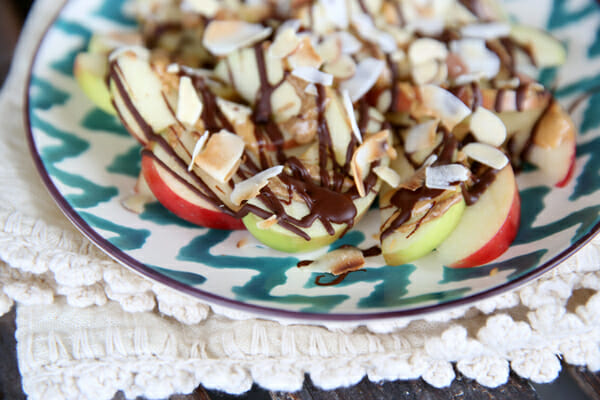 Chocolate Peanut Butter Apples from Our Best Bites