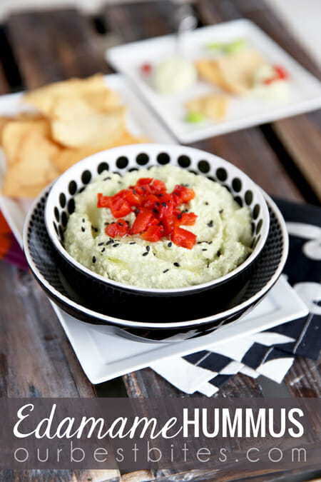 Easy and Healthy Edamame Hummus from Our Best Bites