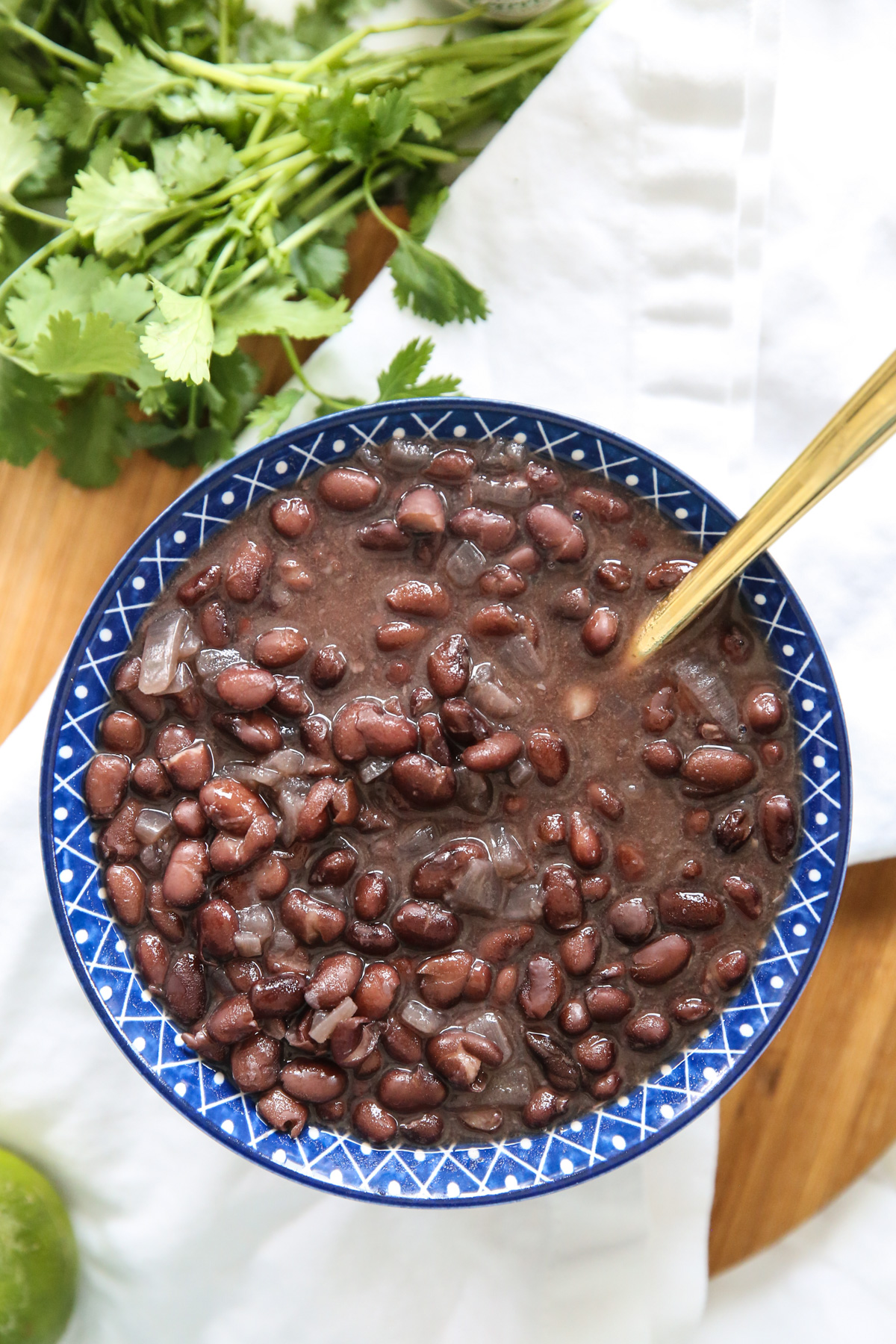 bowl full of cooked black beans