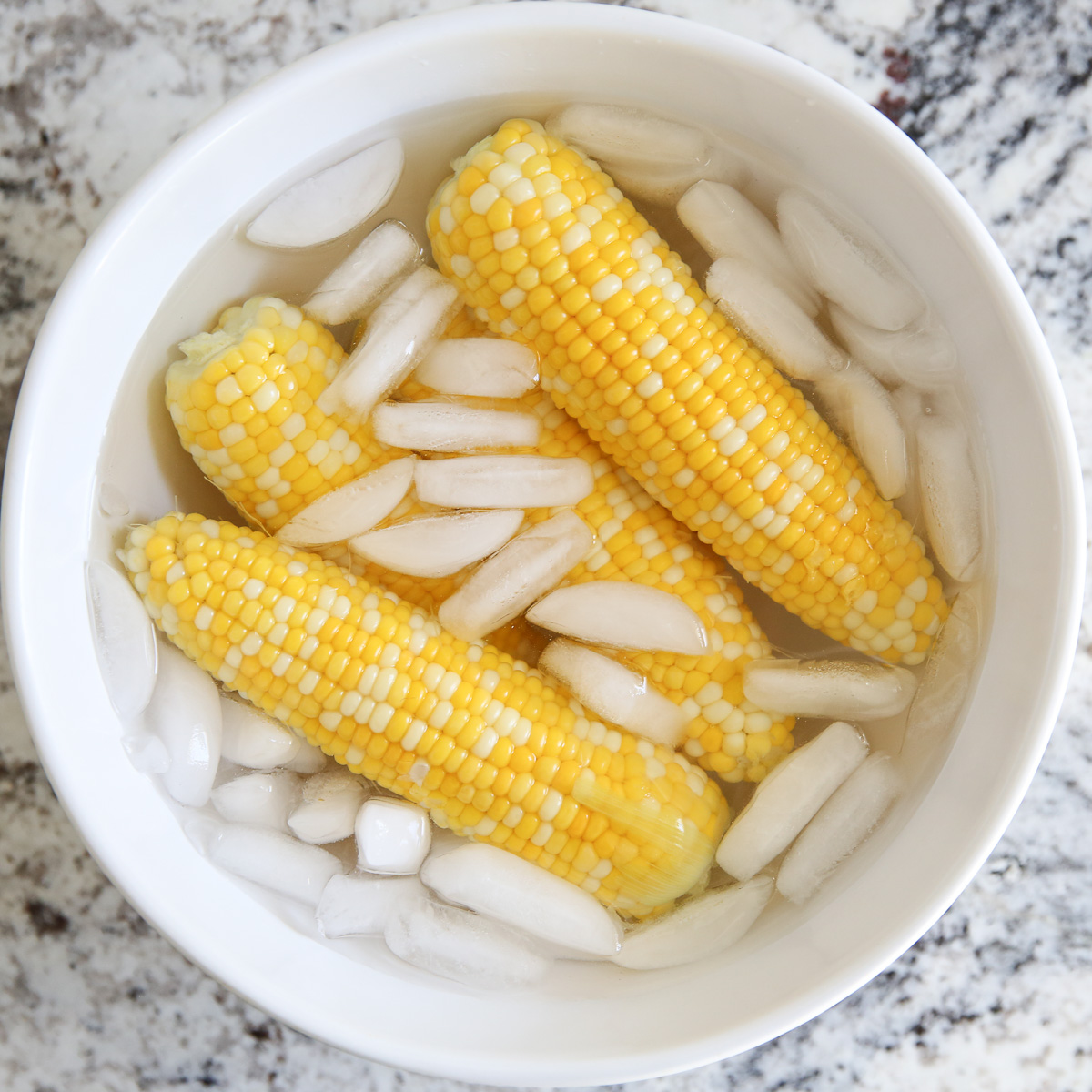 corn in ice water