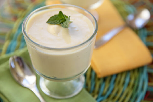 Passion Fruit Mousse in a Bowl