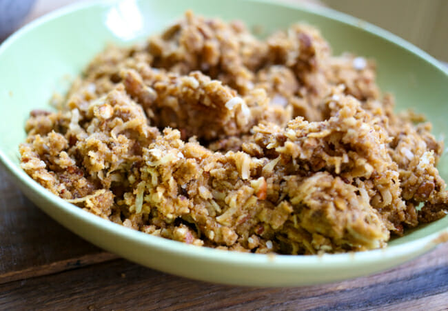 crunchy coconut topping