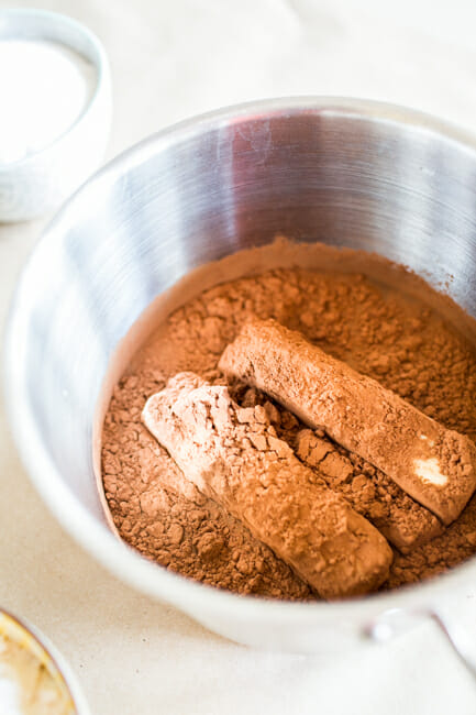 crunch-topped chocolate cake