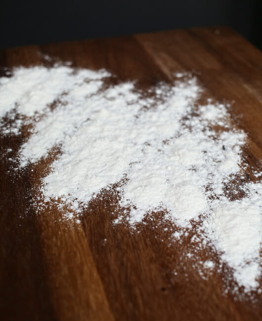 floured work surface