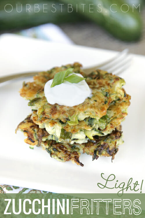 Healthy Zucchini Fritters from Our Best Bites