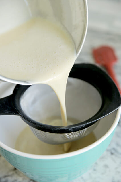 Straining Custard