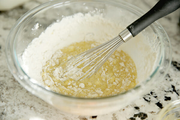 Waffle Batter being Mixed