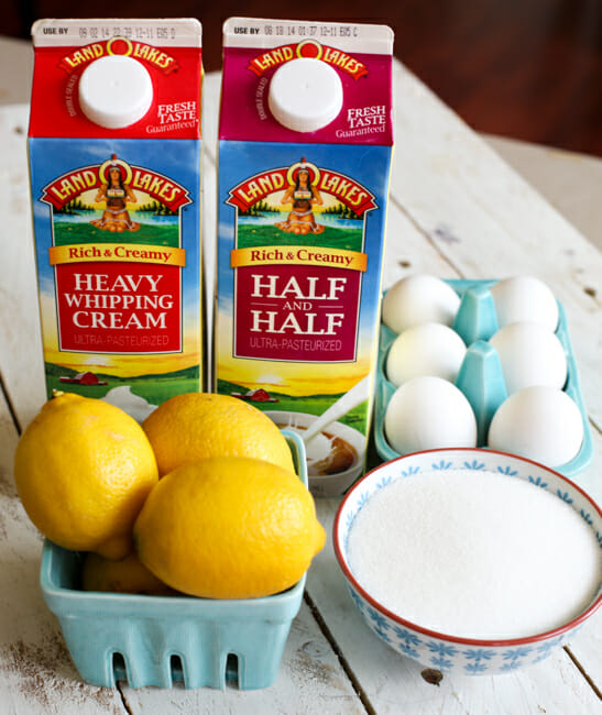 frozen lemon custard ingredients