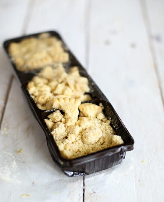 frozen lemon custard broken shortbread cookies