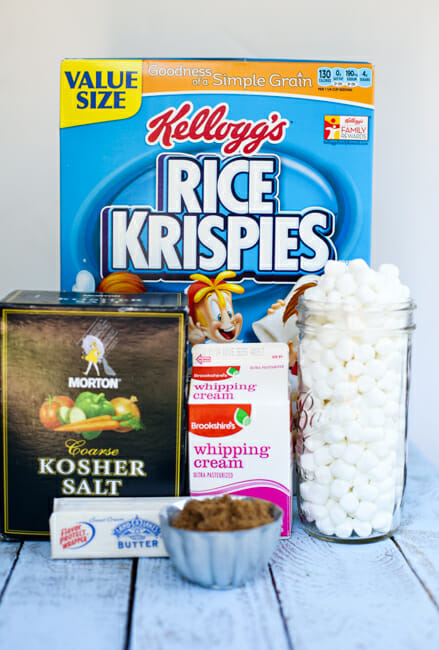 salted caramel rice krispie treat ingredients