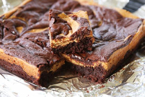Pumpkin Brownies_Sliced Brownies