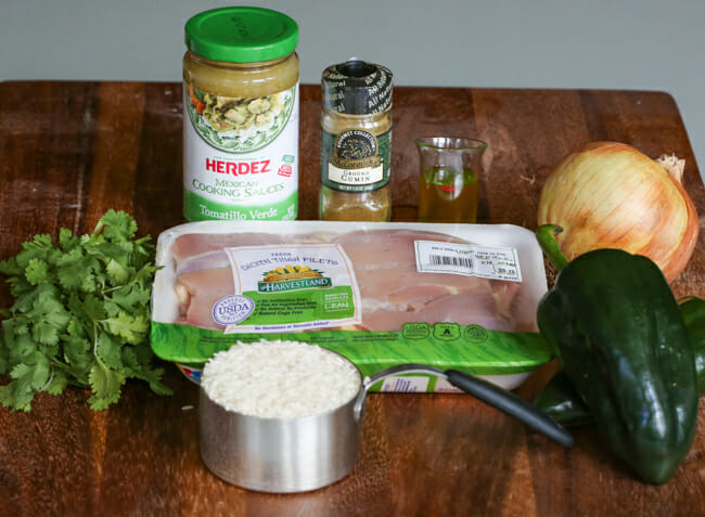 green chile chicken and rice