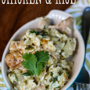 Green Chile Chicken and Rice from Our Best Bites