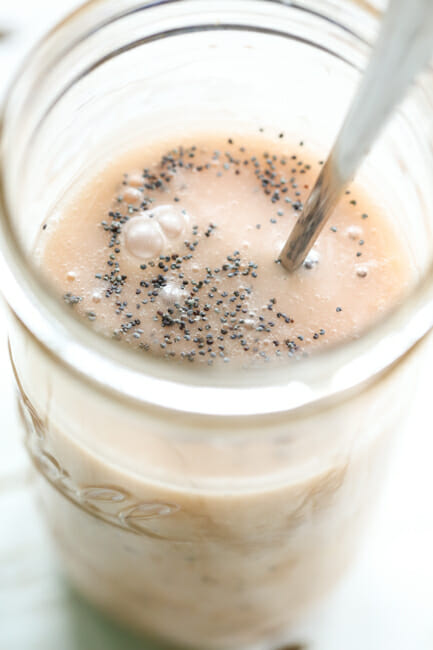 pink salad dressing in jar