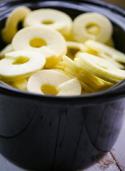 spiced cider apple sauce