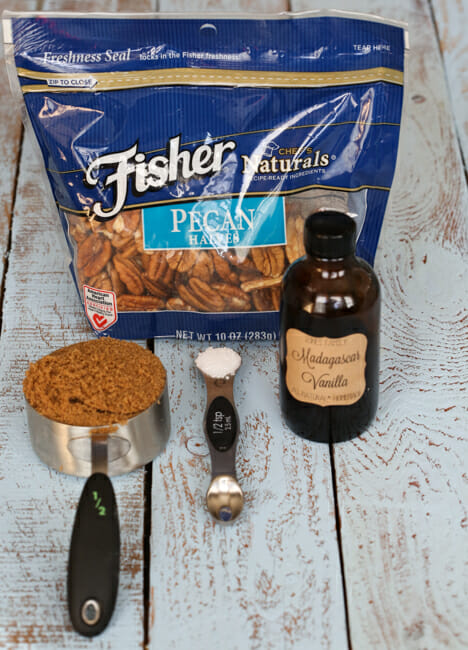 pecans brown sugar salt and vanilla