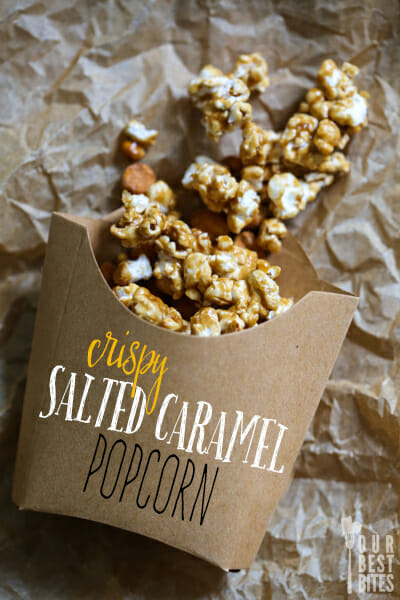 Crispy Salted Caramel Popcorn (Homemade CrackerJacks!) from Our Best Bites
