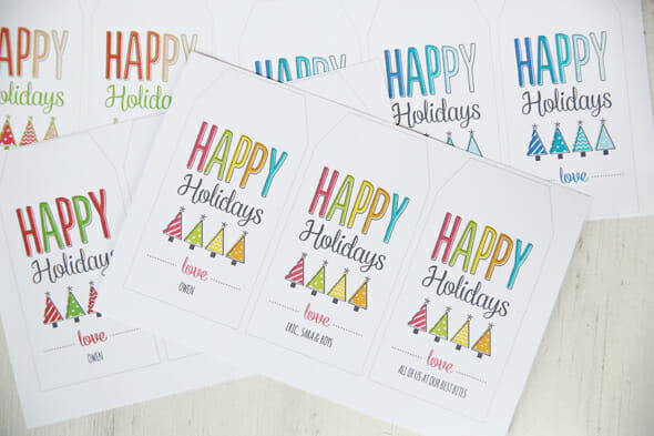 Holiday-gift-tags from Our Best Bites