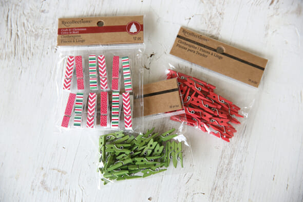 Mini Christmas Clothes Pins