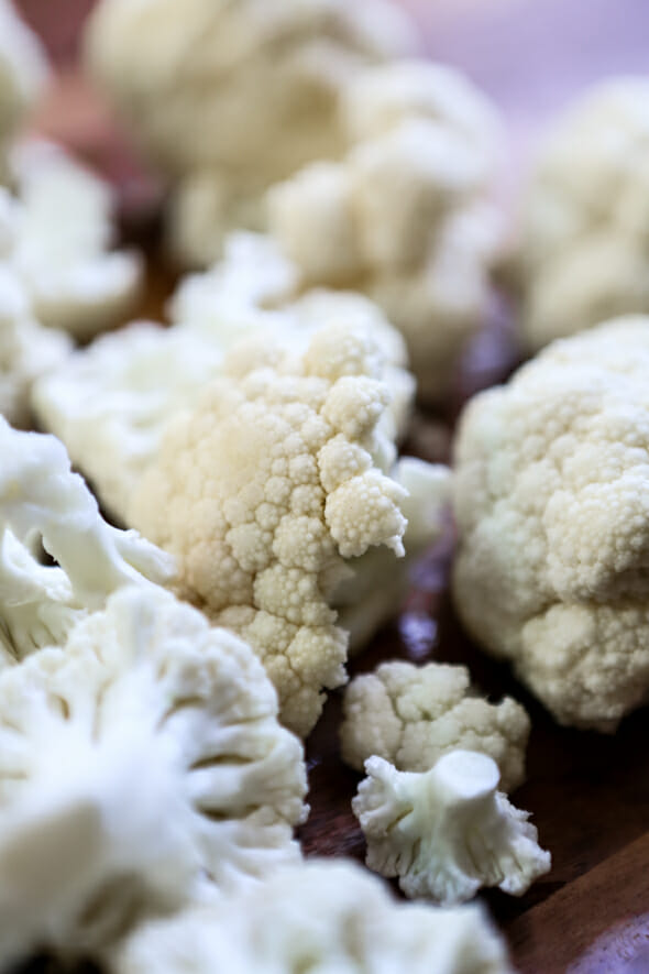 broken cauliflower florets