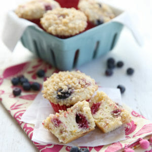 Berry Cheesecake Muffins from Our Best Bites