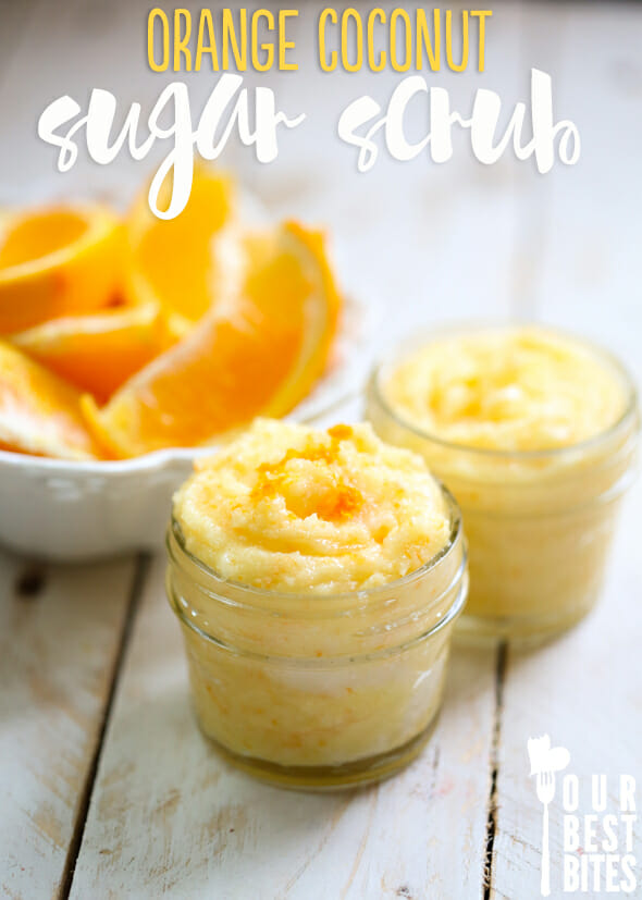 Orange Coconut Sugar Scrub from Our Best bites