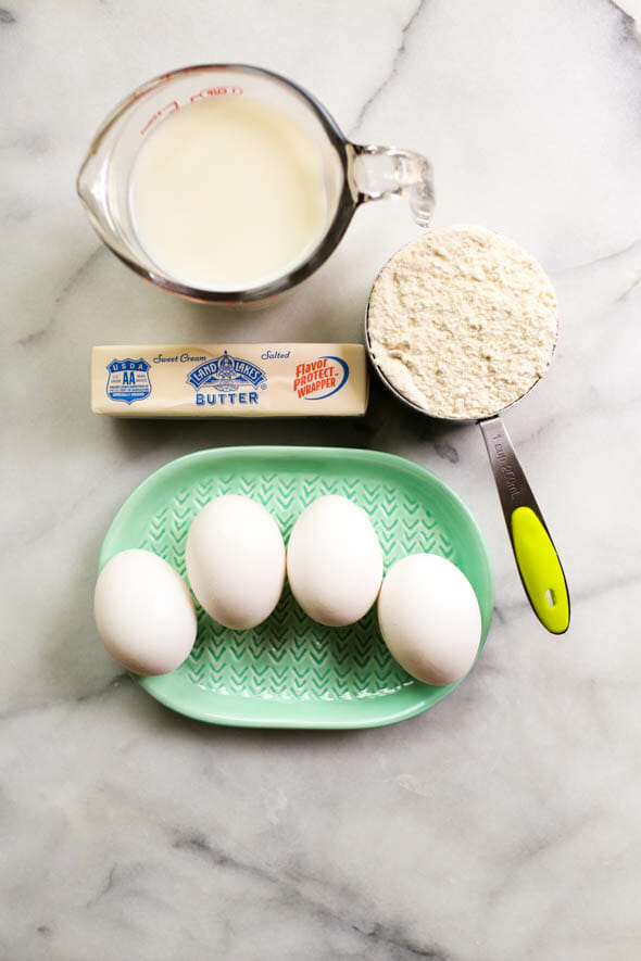 Pâte à Choux ingredients