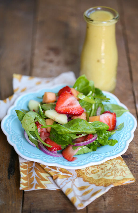 Strawberry, Cucumber, and Melon Salad