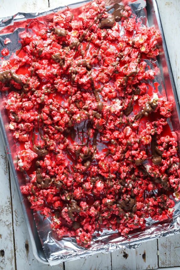 chocolate covered cinnamon bear popcorn-7