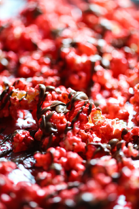 chocolate covered cinnamon bear popcorn-8