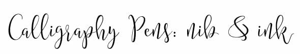Calligraphy Pens