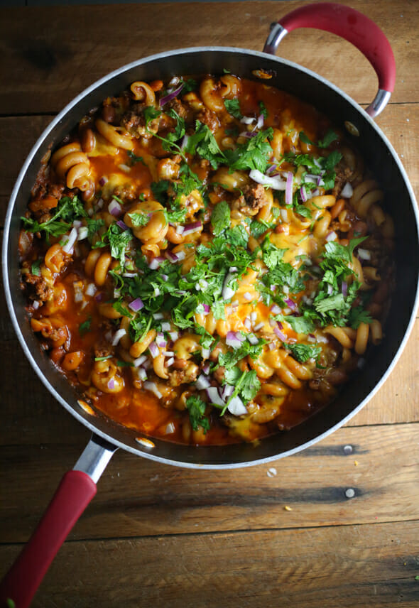 stovetop chili mac casserole-8
