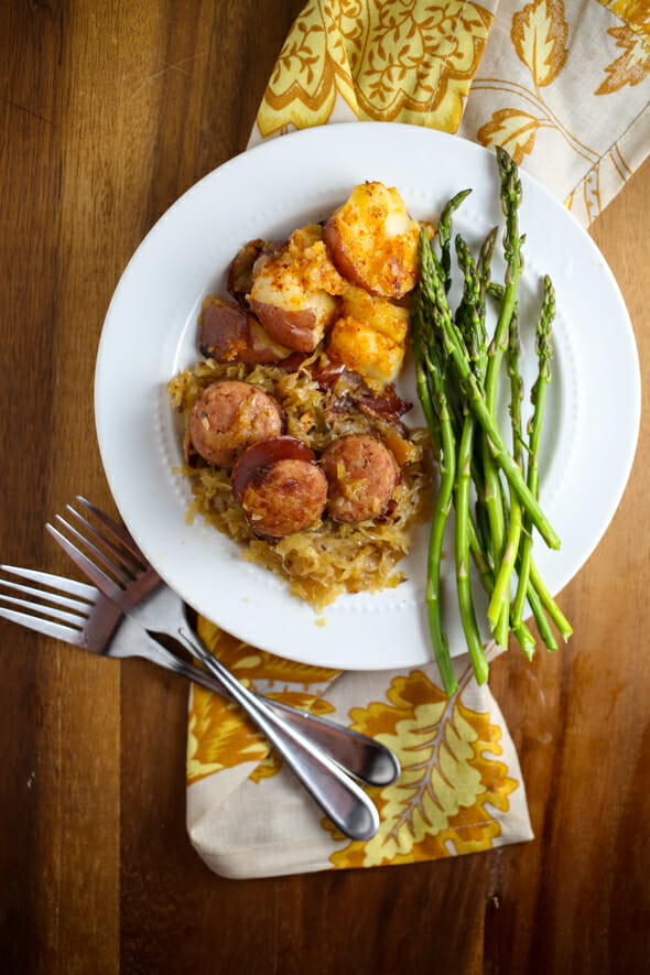 Sausage and Sauerkraut from Our Best Bites