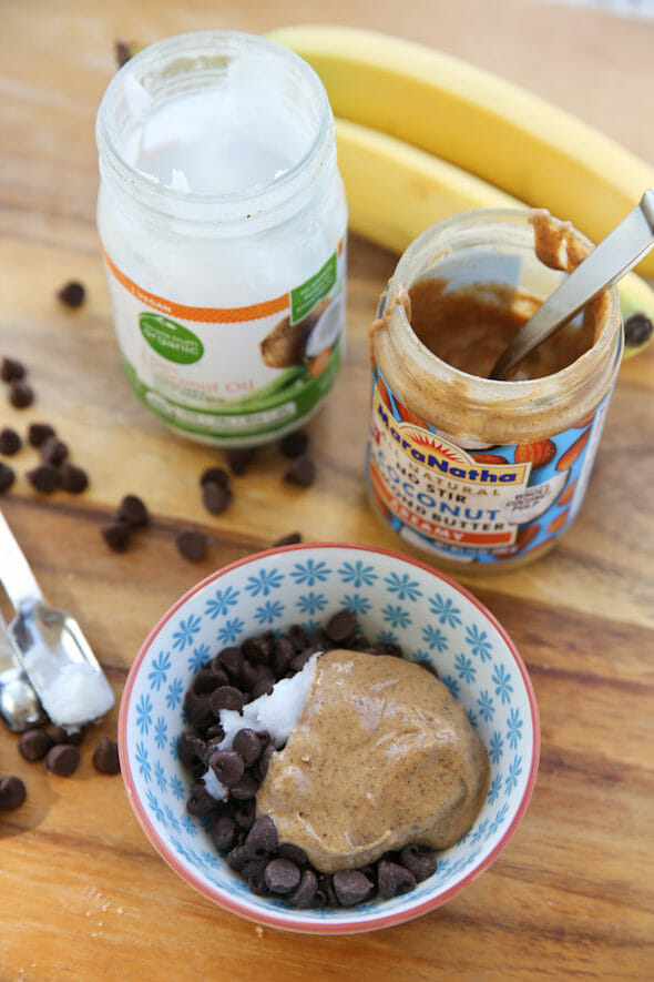 Frozen Chocolate Peanut Butter banana bites