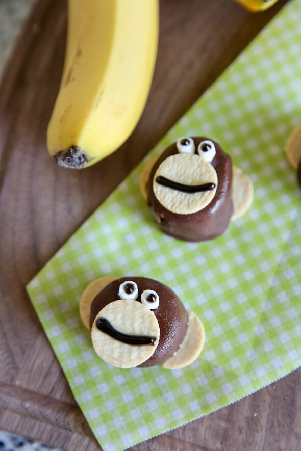 Frozen Chocolate Peanut Butter banana bites