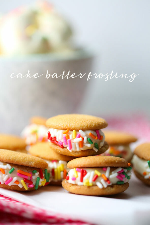 Cake Batter Frosting from Our Best Bites