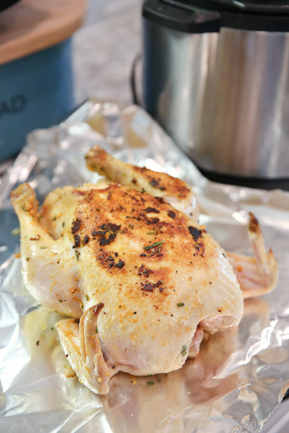Pressure Cooker Whole Roasted Chicken
