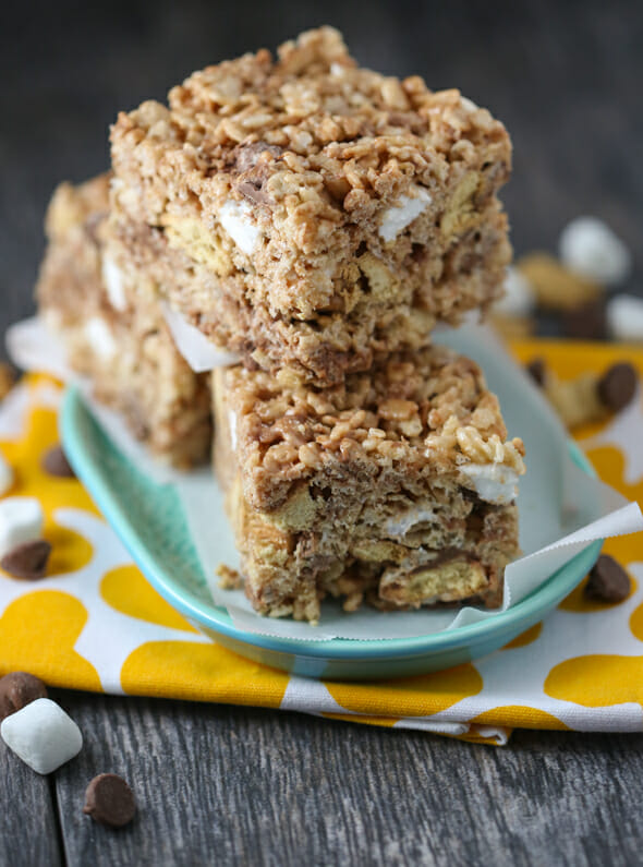 S'mores Rice Krispie Treats from Our Best Bites