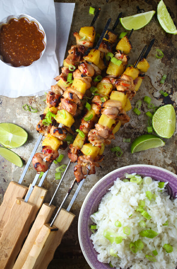 Sweet Chili Pineapple Chicken Skewers-6