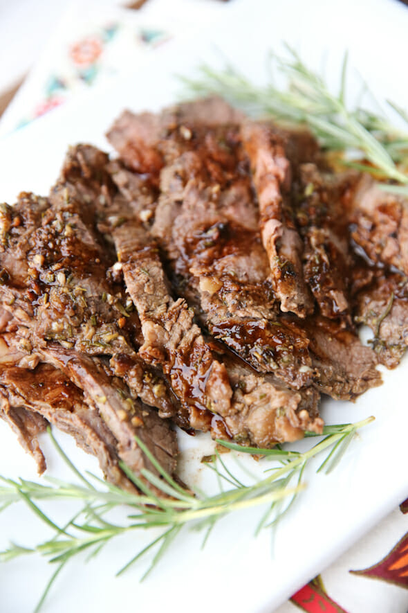 Garlic Rosemary TriTip Roast