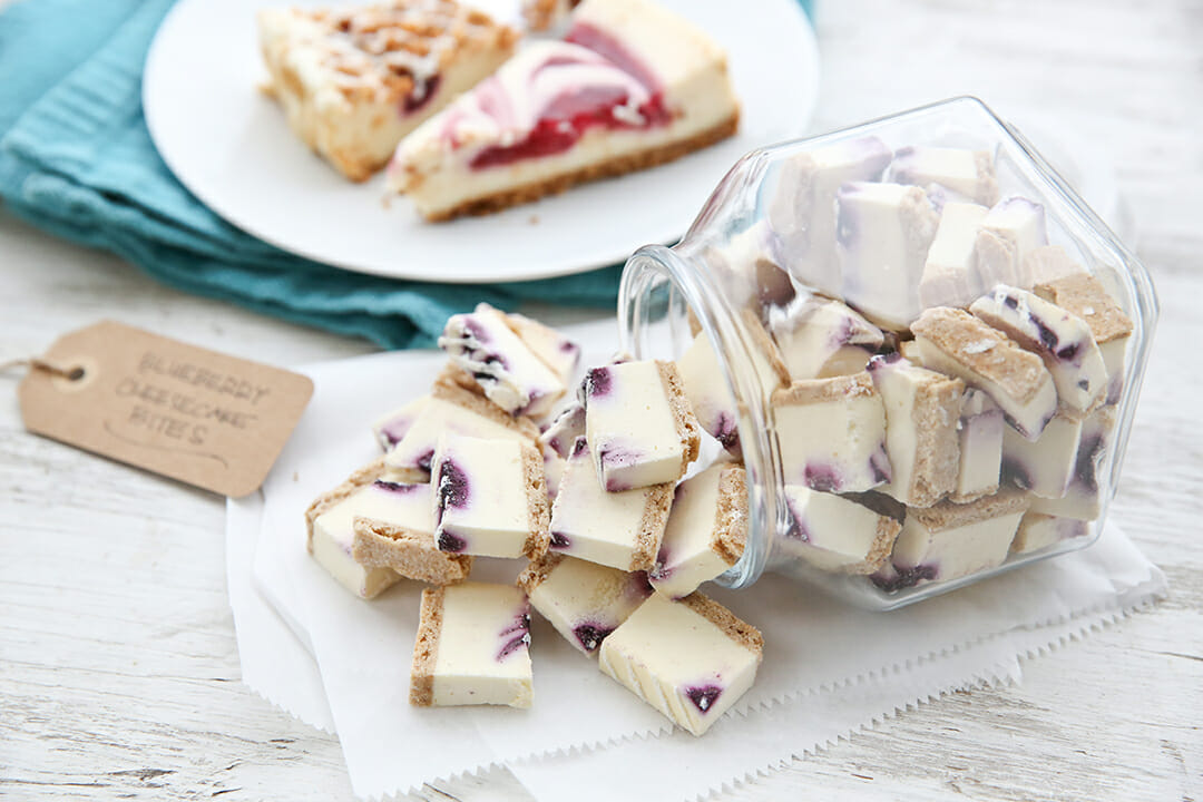 Blueberry Cheesecake Bites