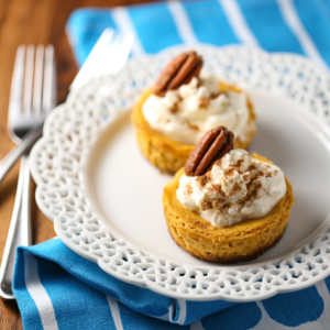 Mini Pumpkin Cheesecake Tarts by Our Best Bites