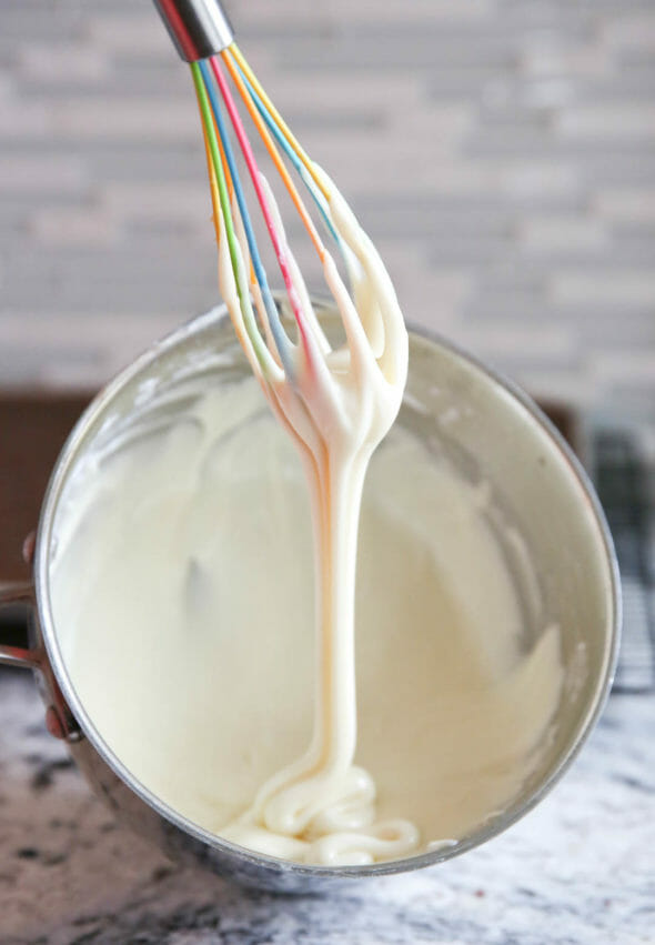 Peppermint Bark Sheet Cake
